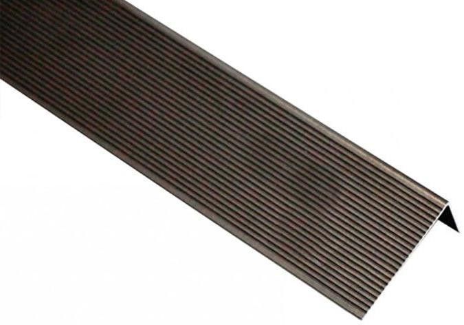 Угловой алюминиевый профиль KRONEX 51,5x30x3000 мм, цвет коньяк. купить в Сочи