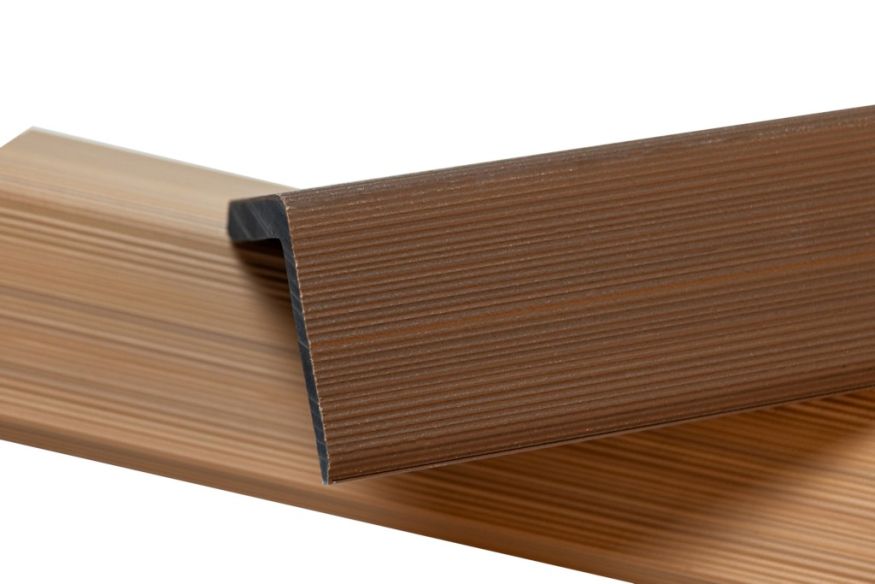 Уголок торцевой Ecodecking Скай коэкструзия Тик купить в Сочи