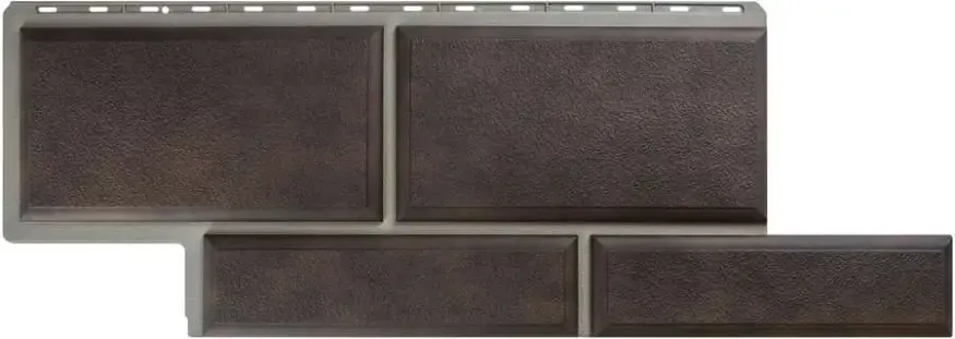 Фасадная панель Альта-Профиль Флорентийский камень Коричневый купить в Сочи