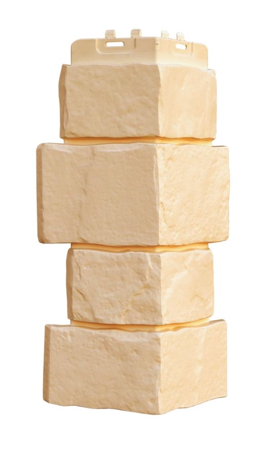 Угол наружный Grand Line, Крупный камень Classic, Бежевый купить в Сочи