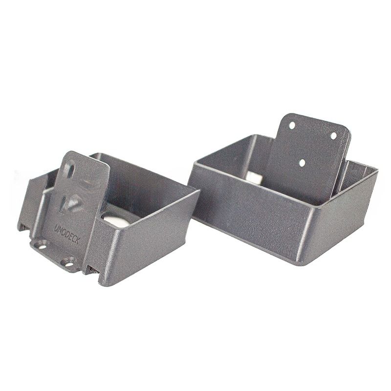 Крепление для перил наклонное алюминиевое GardenParkett, Серый купить в Сочи