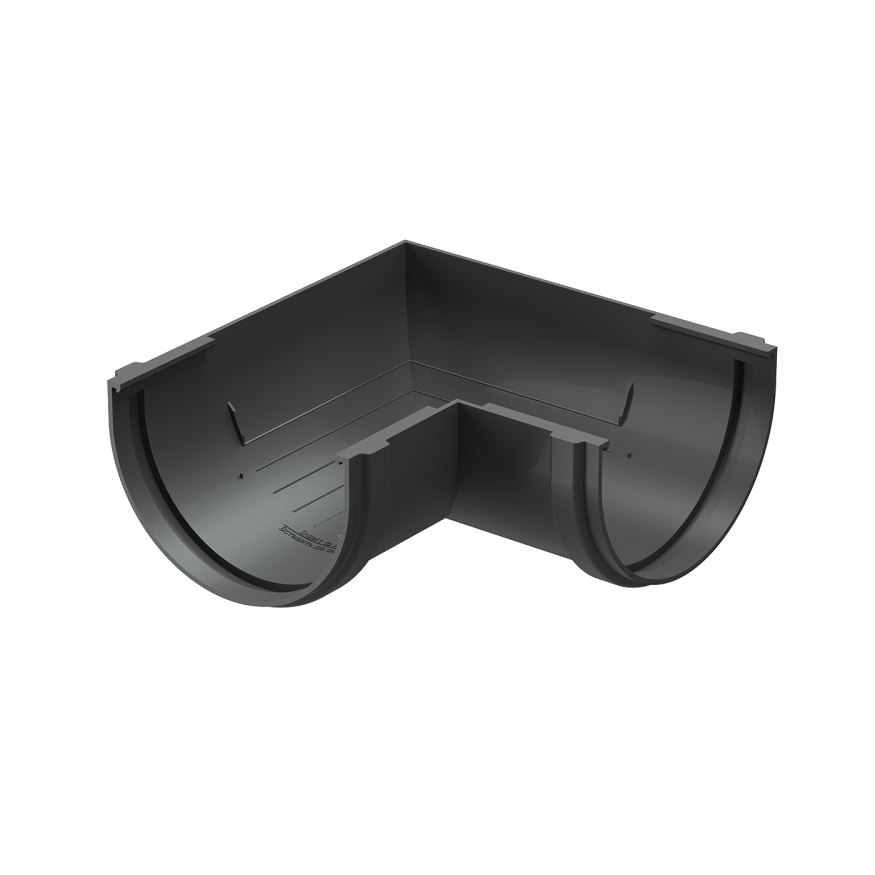 Угол желоба универсальный 90° Docke Standard, Серый купить в Сочи