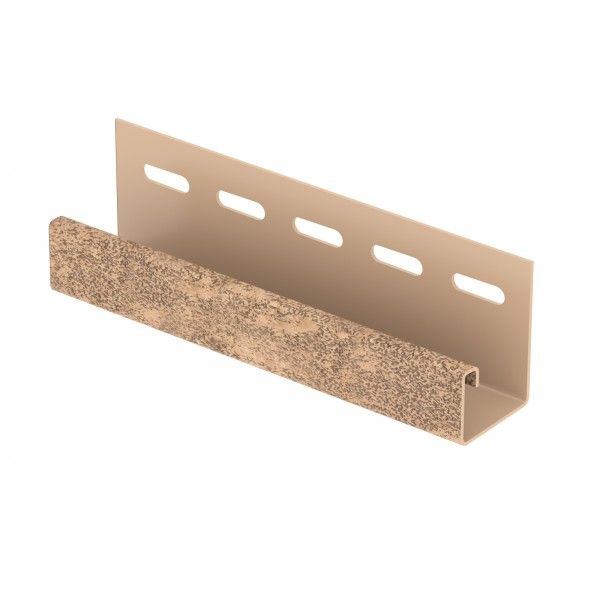 J-планка Ю-пласт Стоун Хаус Кирпич, Бежевый  купить в Сочи