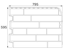 Фасадная панель FineBer Скол, Асфальт