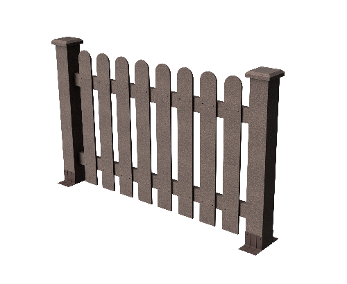 Ограждение декоративное ДПК GRINDERDECO Сежурне в цвете венге купить в Сочи
