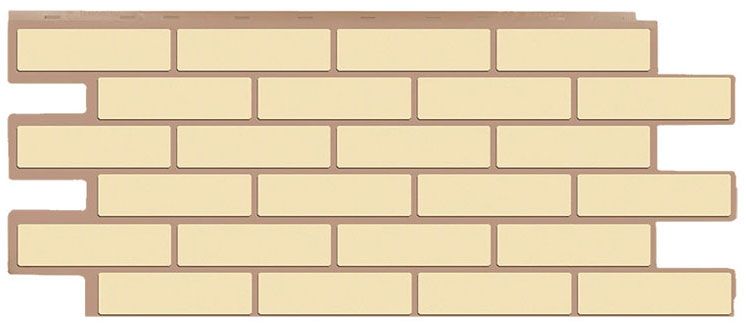 Фасадная панель T-Сайдинг, Кирпич Модерн Желтый купить в Сочи