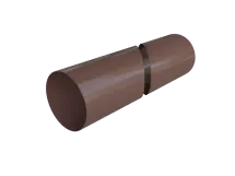 Водосточная труба с муфтой 3 м, Альта-Профиль, Элит, Коричневая