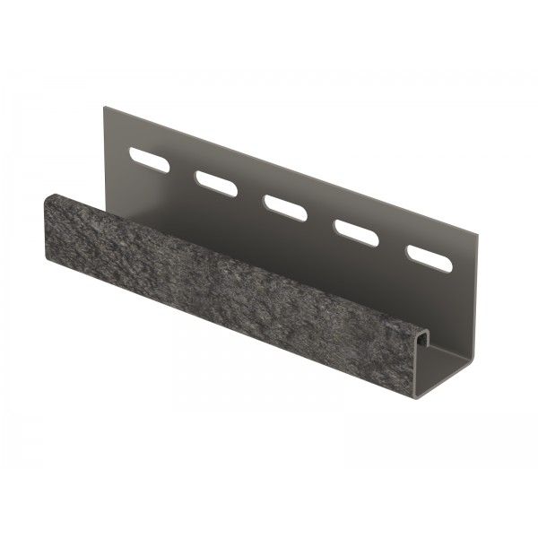 J-планка Ю-пласт Стоун Хаус Кирпич, Графитовый купить в Сочи