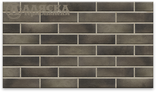 Фасадные термопанели Аляска 22. Retro brick pepper купить в Сочи
