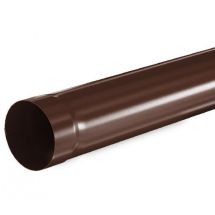 Водосточная труба Aquasystem, RAL 8017, коричневая, 1.00 м, 125/90.