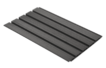 Фасадная панель GRINDERDECO, ДПК, двухсторонняя, цвет Серый базальт