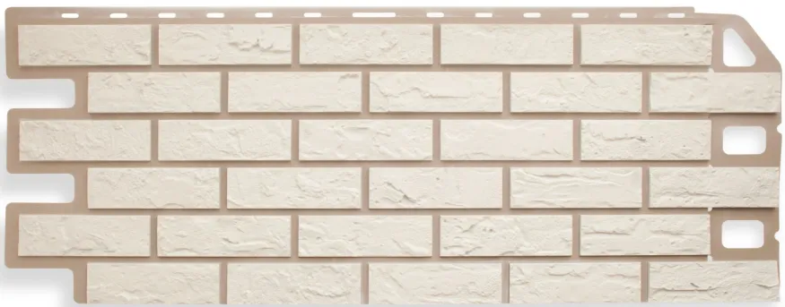 Фасадная панель Альта-профиль Кирпич Белый купить в Сочи