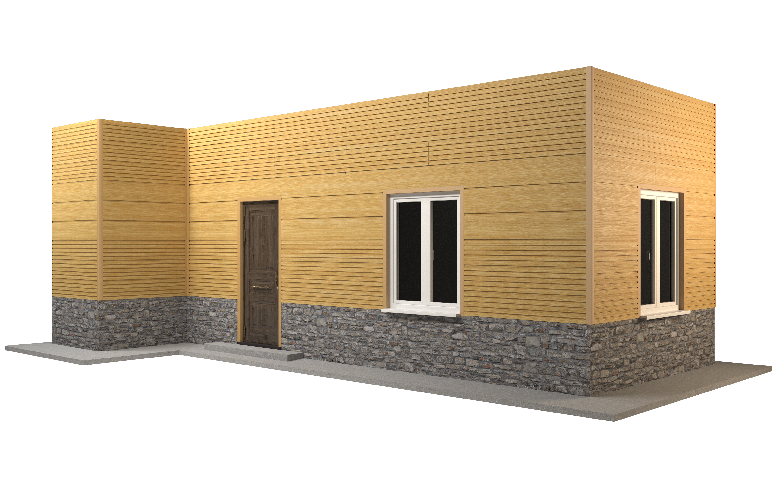 Фасадная панель GRINDERDECO, ДПК, двухсторонняя, текстура Песчаник. купить в Сочи