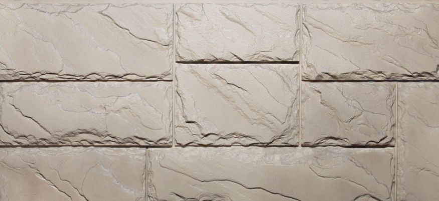 Фасадные панели Fineber, Крупный камень, Цвет песочный. купить в Сочи