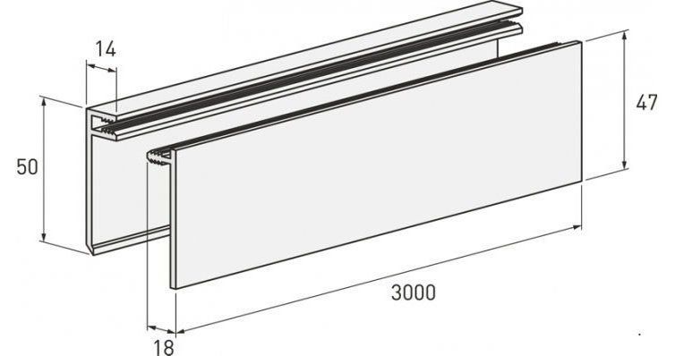Темная финишная планка купить в Сочи
