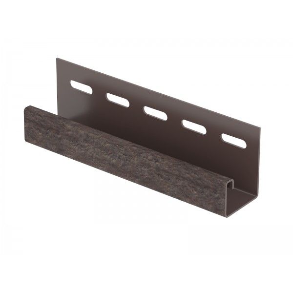 J-планка Ю-пласт Стоун Хаус Кирпич, Коричневый купить в Сочи