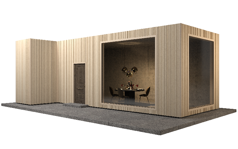 Фасадная панель GRINDERDECO, ДПК, двухсторонняя, Дуб выбеленный. купить в Сочи