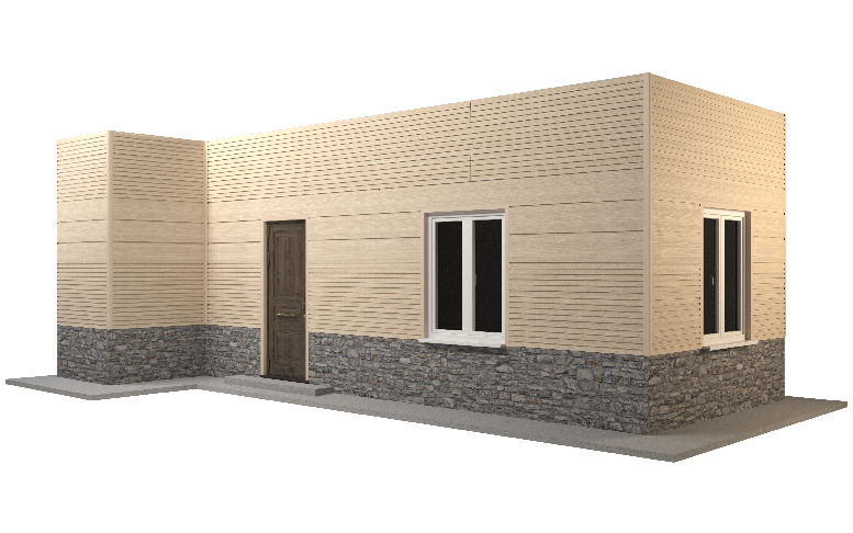 Фасадная панель GRINDERDECO, ДПК, двухсторонняя, Дуб выбеленный. купить в Сочи