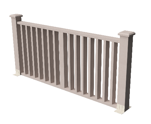 Декоративное ограждение из ДПК GRINDERDECO Риальто в цвете выбеленый дуб купить в Сочи