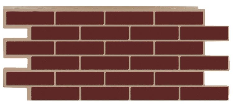 Фасадная панель T-Сайдинг, Кирпич Модерн Коричневый купить в Сочи