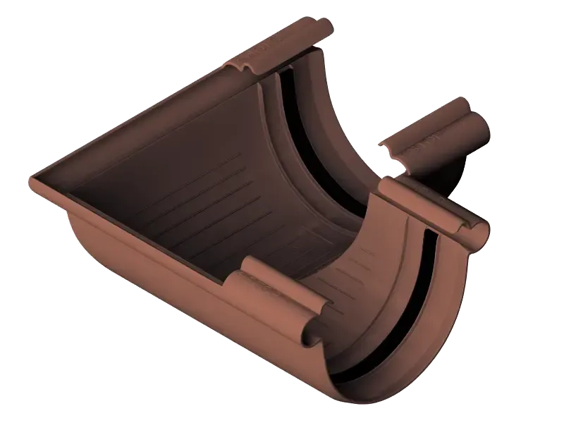 Угол желоба 90°, Альта-Профиль, Элит Коричневый купить в Сочи