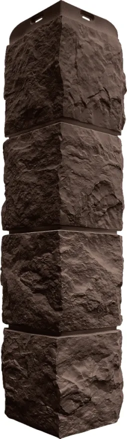 Наружный угол Альта-Профиль, Туф ЭКО, Коричневый  купить в Сочи