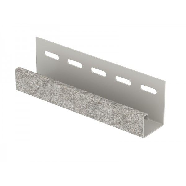 J-планка Ю-Пласт Стоун Хаус Сланец, Светло-серый  купить в Сочи