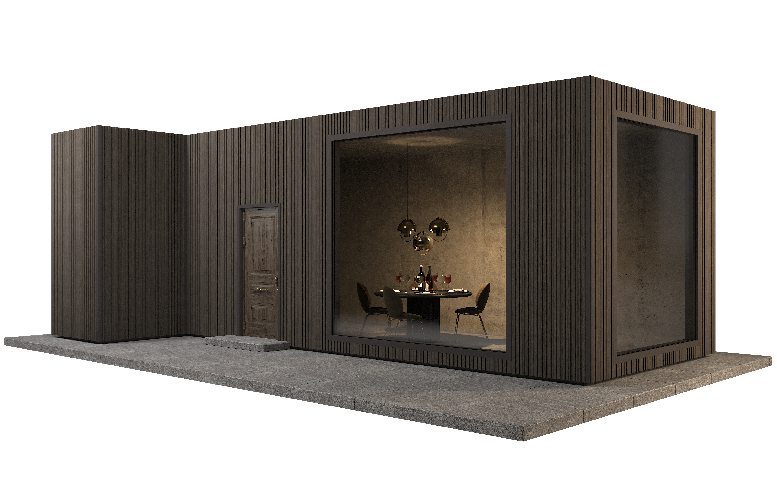 Фасадная панель GRINDERDECO, ДПК, двусторонняя, цвет Венге купить в Сочи