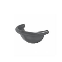 Полукруглая заглушка для желоба Aquasystem, RR 23 Маренго 150/100