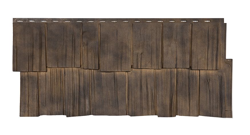 Фасадная панель T-Сайдинг, Щепа Дуб ЭКО-2 Орех купить в Сочи