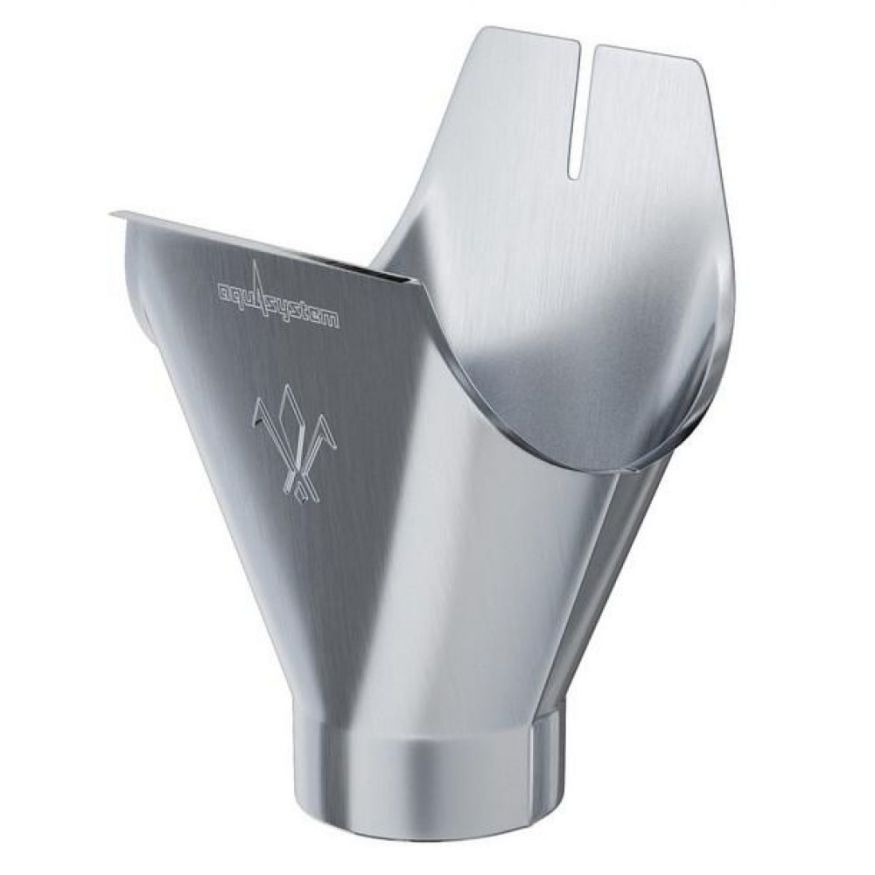 Воронка желоба оцинкованная Aquasystem 125/90 купить в Сочи