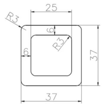 Балясина ДПК Polivan DENPASAR, черная, без текстуры купить в Сочи