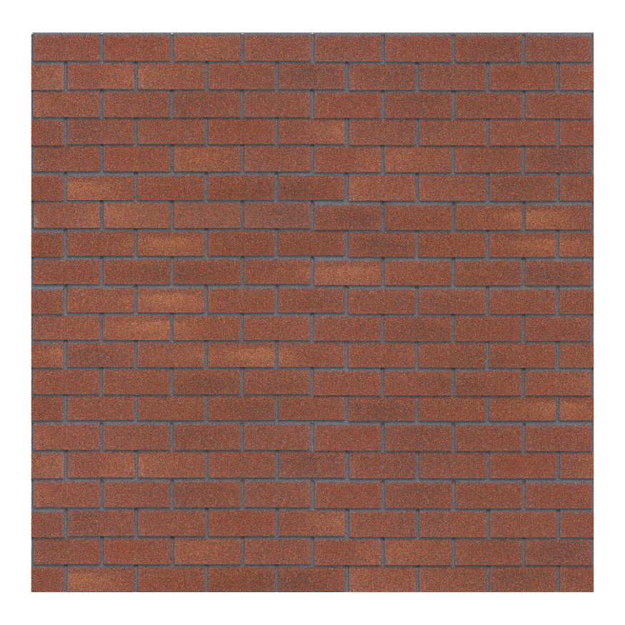 Битумная фасадная плитка Технониколь HAUBERK кирпич Терракотовый, 2 кв.м. купить в Сочи