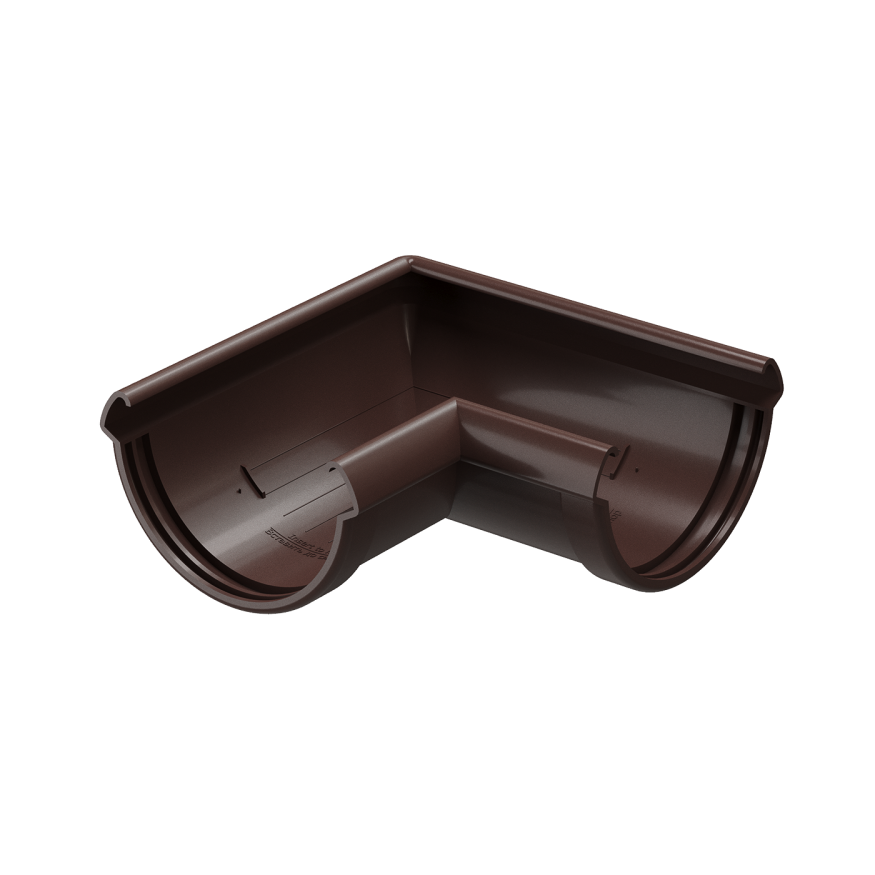Угол желоба 90˚ Docke Lux, Шоколад купить в Сочи