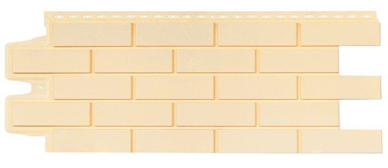 Фасадные панели Grand Line, Клинкерный кирпич Classic, Бежевый купить в Сочи