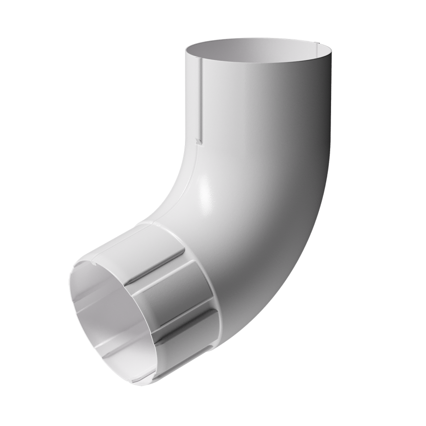 Колено для водосточной трубы 72˚, Docke Stal Premium, цвет Пломбир купить в Сочи