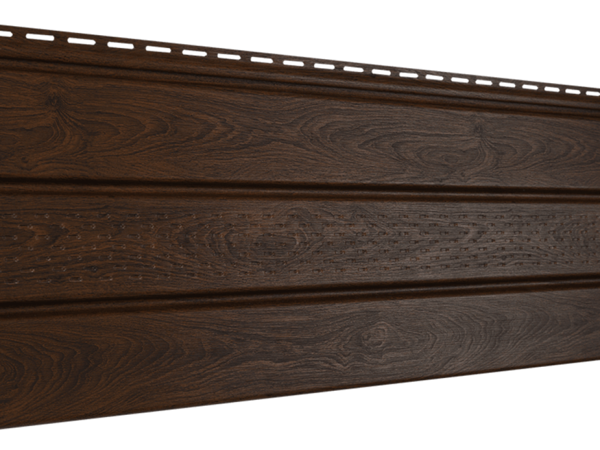 Софит PRO под дерево, Ю-пласт, Тёмный орех (без перфорации) купить в Сочи