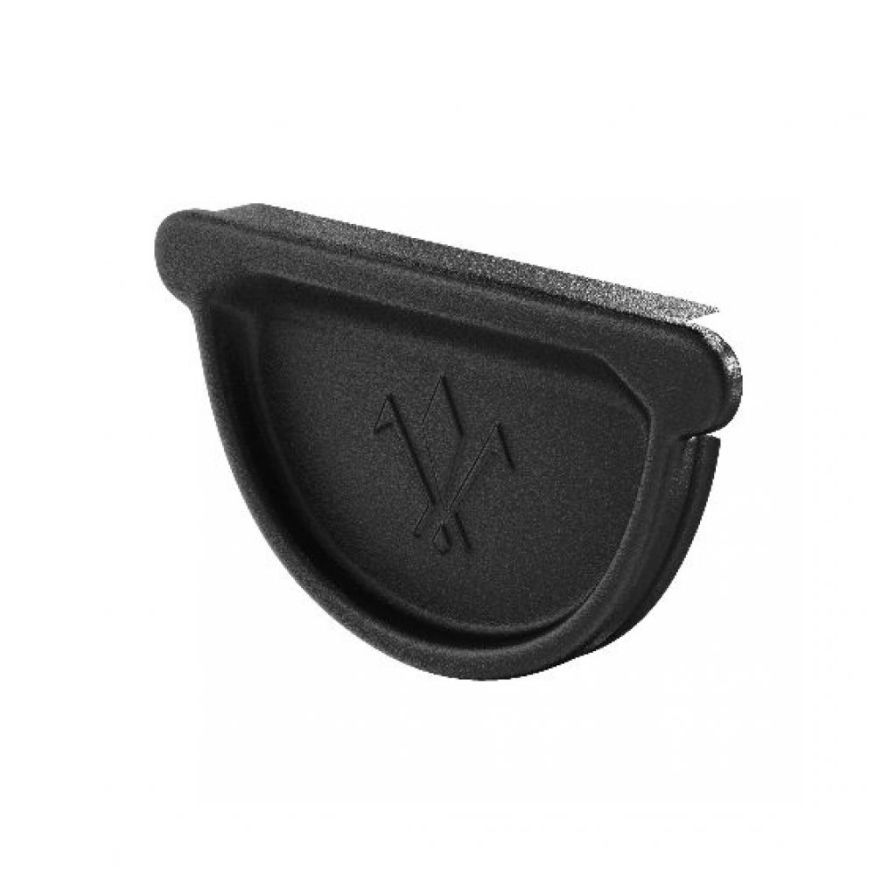 Заглушка Aquasystem универсальная с резиновым уплотнителем, RAL 9005 Черный 125/90 купить в Сочи