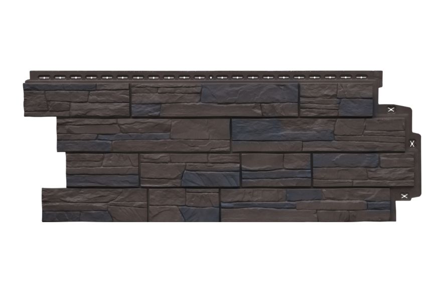 Фасадная панель Grand Line, Сланец Design Plus, Орех купить в Сочи