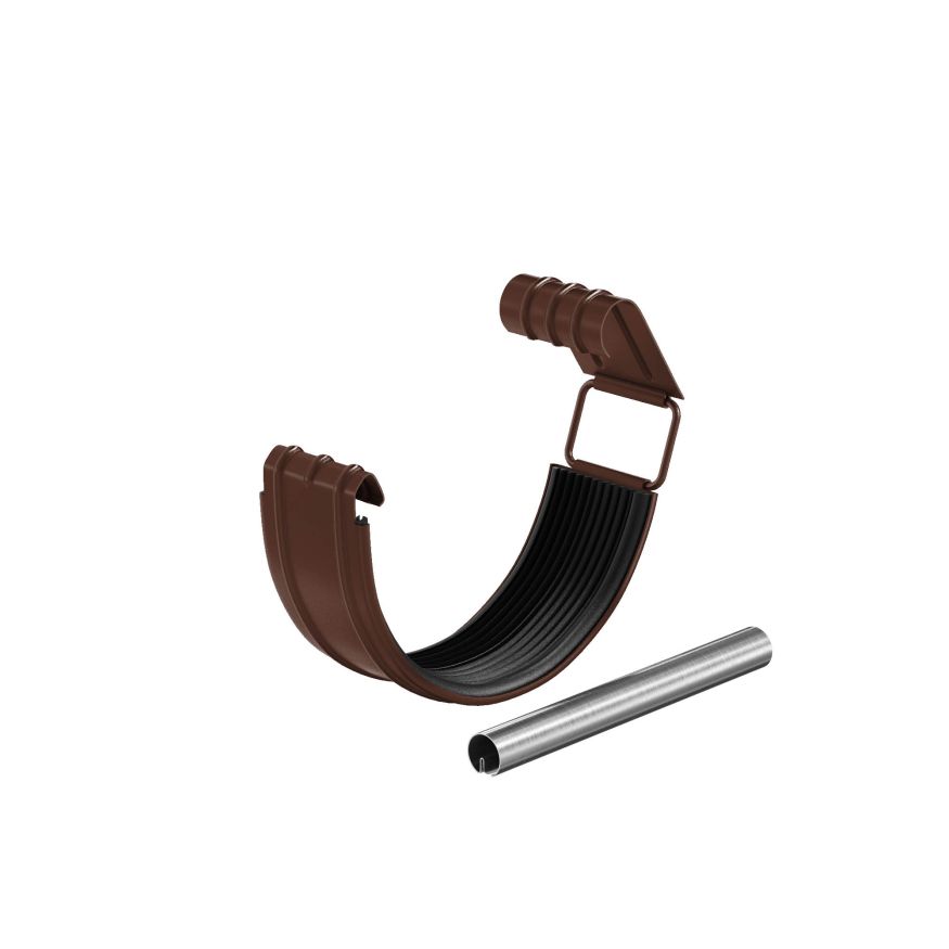 Соединитель желоба в комплекте Aquasystem, RAL 8017 Тёмно Коричневый 150/100 купить в Сочи