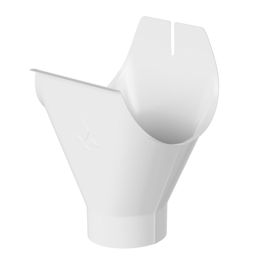 Воронка желоба Aquasystem, PU MATT, RAL 9003 Белый 150/100 купить в Сочи