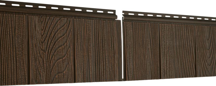 Фасадная панель Ю-Пласт Hokla S-Lock Щепа, Каштановый купить в Сочи