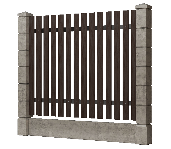 Заборная доска GRINDERDECO, ДПК, шлифованная цвет Венге. купить в Сочи