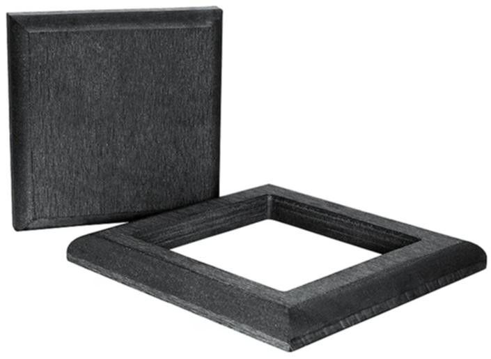 Комплект черной крышки и юбки ДПК для столба Polivan SINGARAJA купить в Сочи