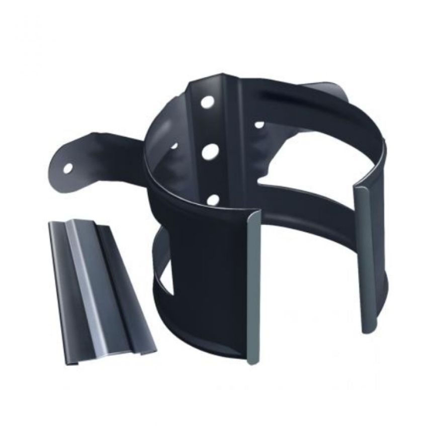 Кронштейн для трубы на деревянной основе, Grand Line, Серый (RAL 7024) купить в Сочи