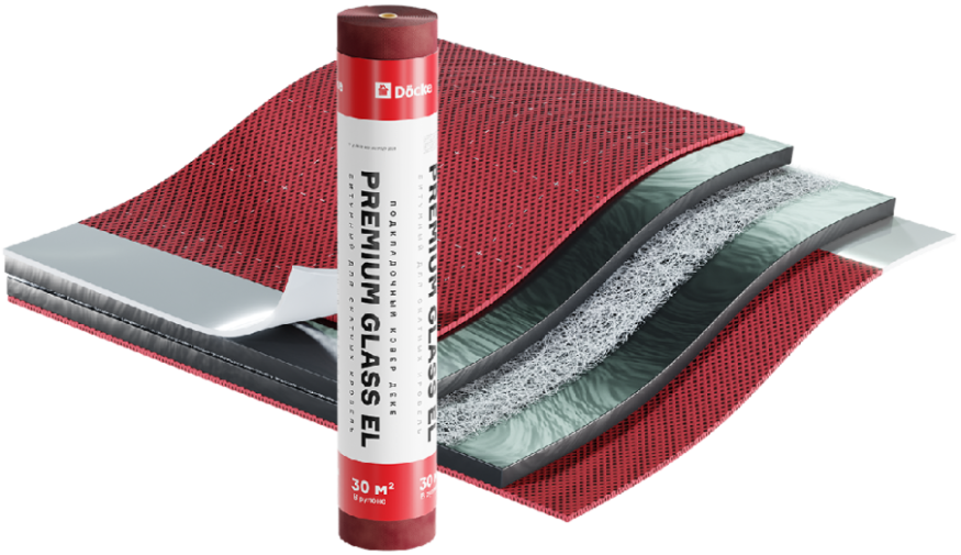Подкладочный ковер Docke Premium Glass EL, 30 м купить в Сочи