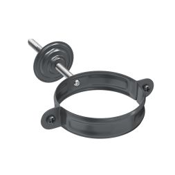 Хомут с комплектом крепления Aquasystem, RAL 7024 Тёмно-серый 125/90