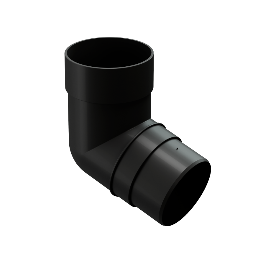 Колено 45˚ для водосточной трубы Docke Premium, Карбон купить в Сочи
