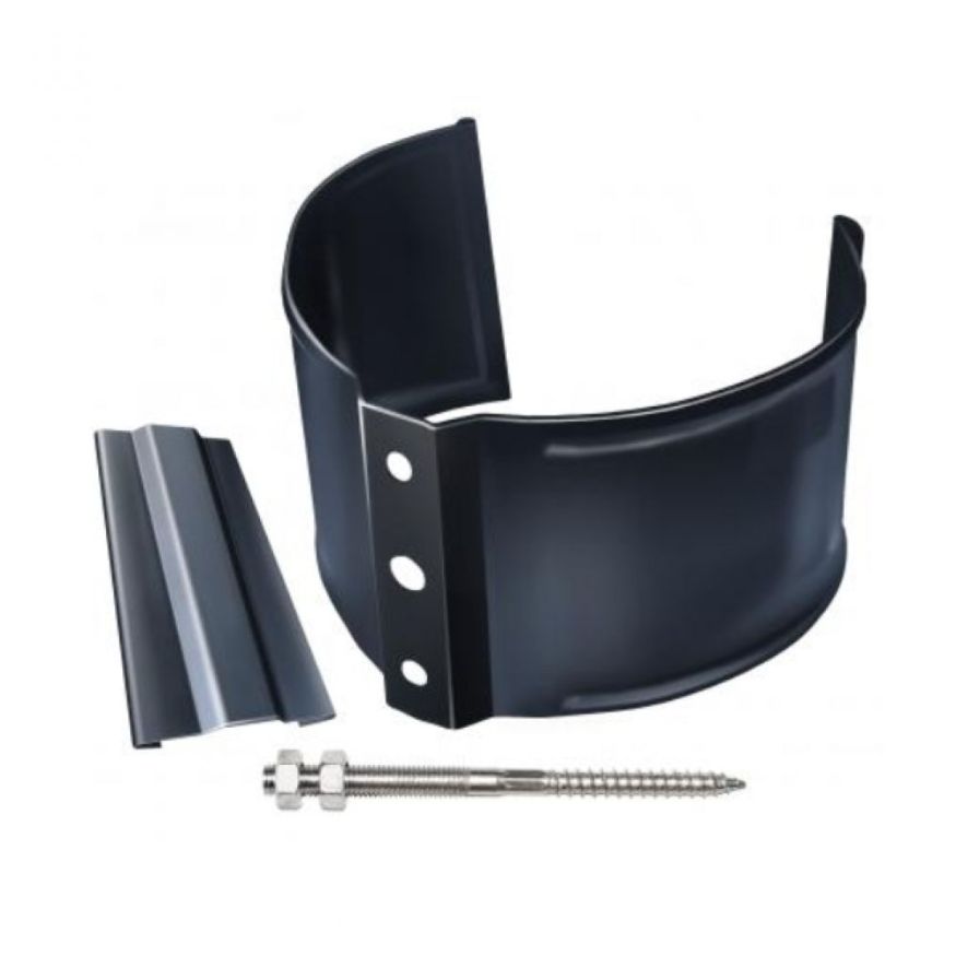 Кронштейн для трубы (для кирпичной стены), Grand Line, Серый (RAL 7024) купить в Сочи