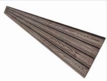 Сайдинг из ДПК NanoWood с тиснением и шлифовкой одной стороны в цвете Венге.